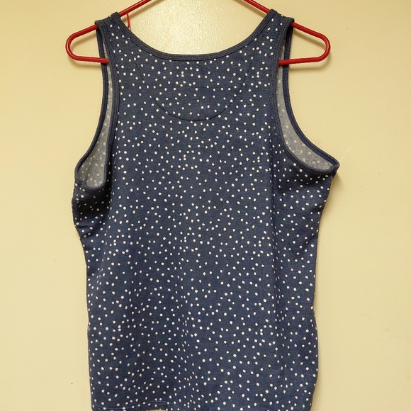 Karen Neuburger Blue Polka Lounge Wear Tank Top Size S - Picture 2 of 8